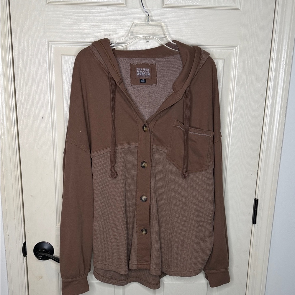 American Eagle Outfitters Brown Hoodie